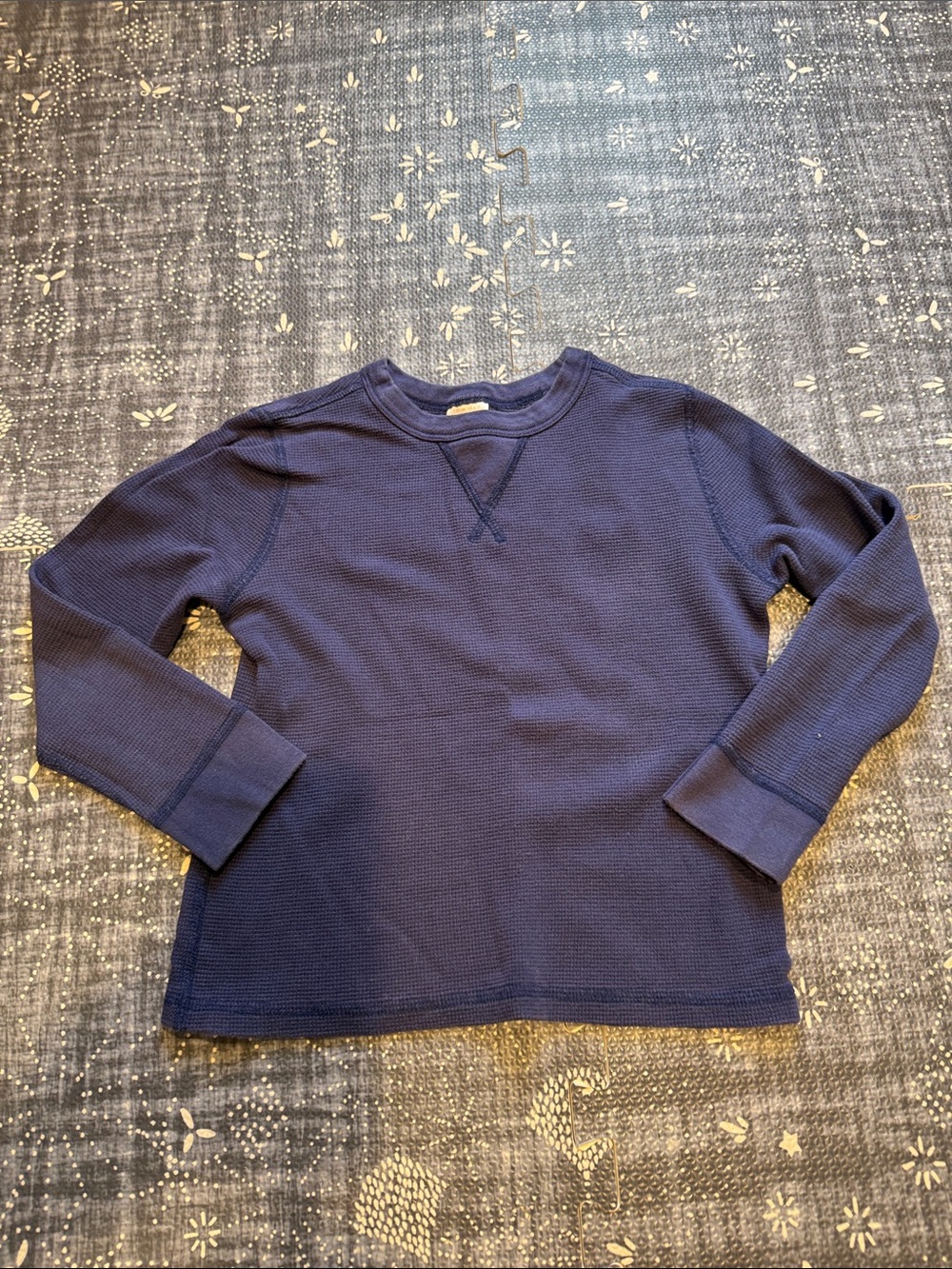 Hanna 6-7 Navy Waffle
